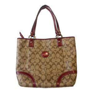 COACH Red Signature Peyton Tote Bag H1226-F18917